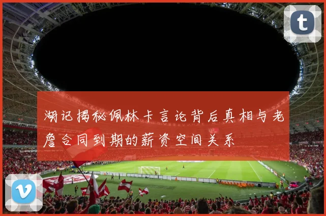 湖记揭秘佩林卡言论背后真相与老詹合同到期的薪资空间关系